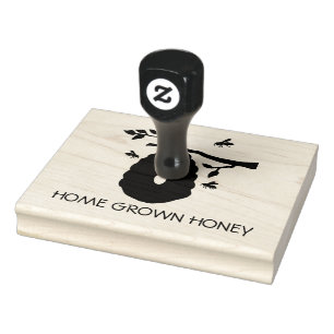 Sello De Caucho HOGAR GROWN HONEY   Honey Business