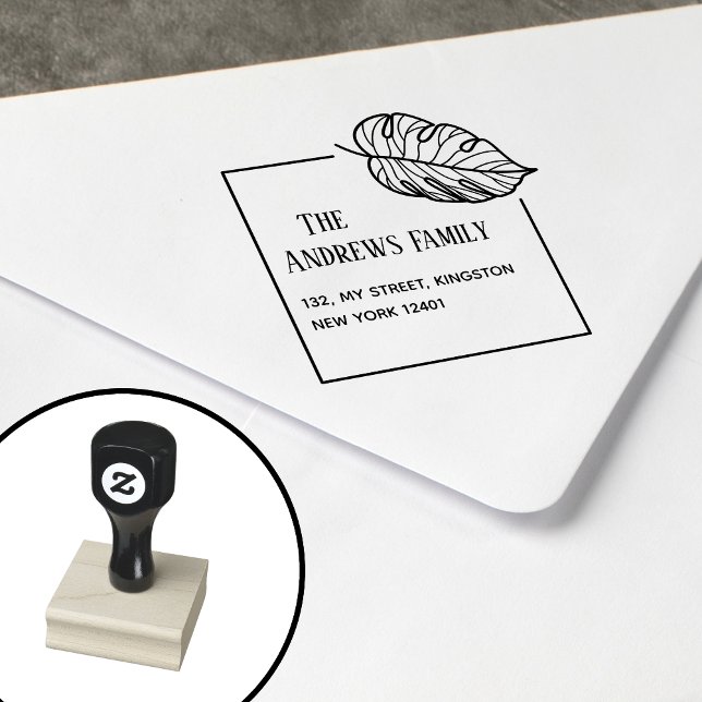 Sello De Caucho Hoja Botánica (Subido por el creador)