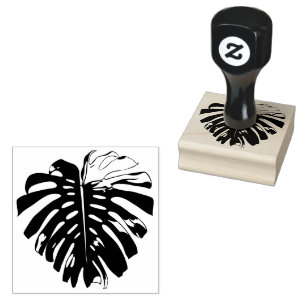 Sello De Caucho Hoja de Palm Tropical Cortar Silueta