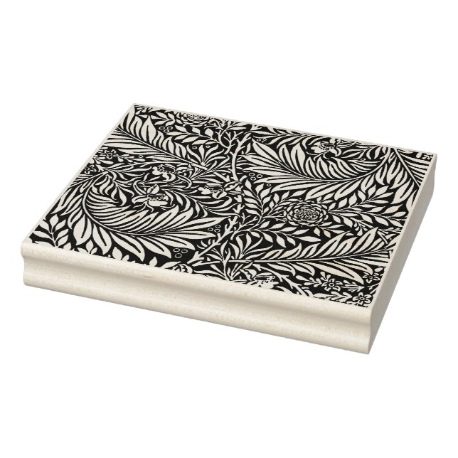 Sello De Caucho Hojas Florales - William Morris (Sello)