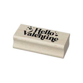 Sello De Caucho Hola Valentine Rubber Stamp