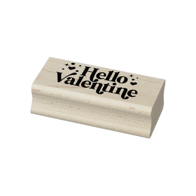 Sello De Caucho Hola Valentine Rubber Stamp (Sello)