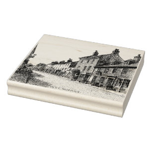 Sello De Caucho Holt, Norfolk, boceto vintage
