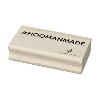 Sello De Caucho #HoomanMade Anti-AI Basura