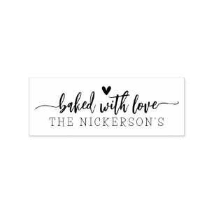 Sello De Caucho Horneado Con El Corazón De Amor Escrito A Mano