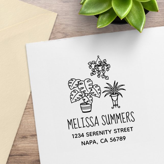 Sello De Caucho Houseplants Hobby Address (Subido por el creador)