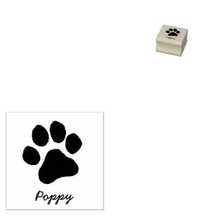 Sello De Caucho Huella de garra de gato personalizada de moda Cute