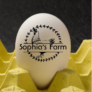 Sello De Caucho Huevo de nombre de heno ruso personalizado