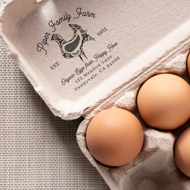 Sello De Caucho Huevos de hueso de huerta de hueso de la familia d (Subido por el creador)