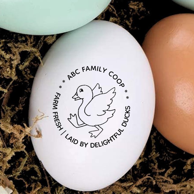 Sello De Caucho Huevos de pato frescos de granja (Subido por el creador)