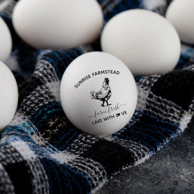 Sello De Caucho Huevos frescos de granja | Graciosa estampilla de  (Subido por el creador)