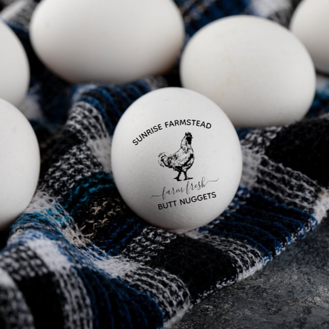 Sello De Caucho Huevos frescos de granja | Graciosa estampilla de  (Subido por el creador)