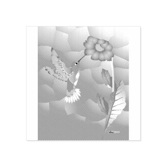 Sello De Caucho Hummingbird: estilizado (Impresión)