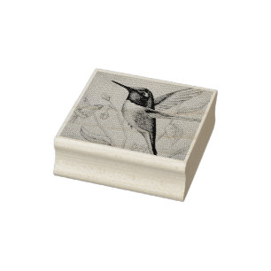 Sello De Caucho Hummingbird No. 1 acuarela