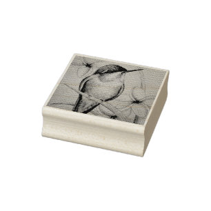 Sello De Caucho Hummingbird No. 3 Watercolor Art