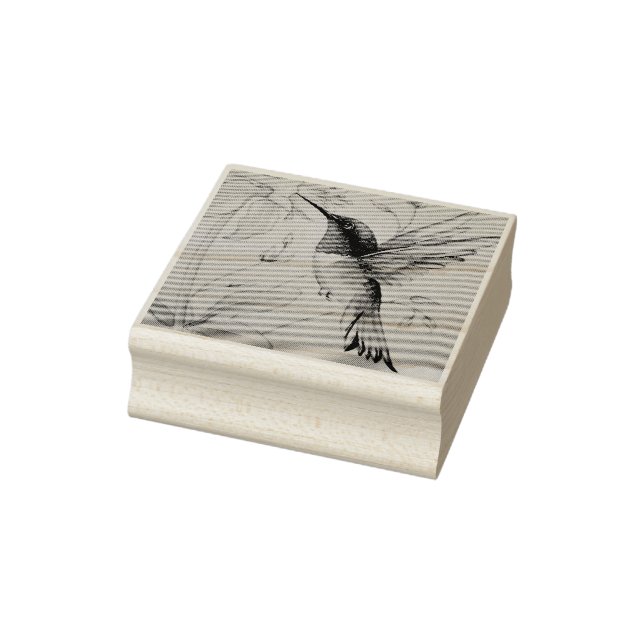 Sello De Caucho Hummingbird No. 6 Watercolor Art (Sello)