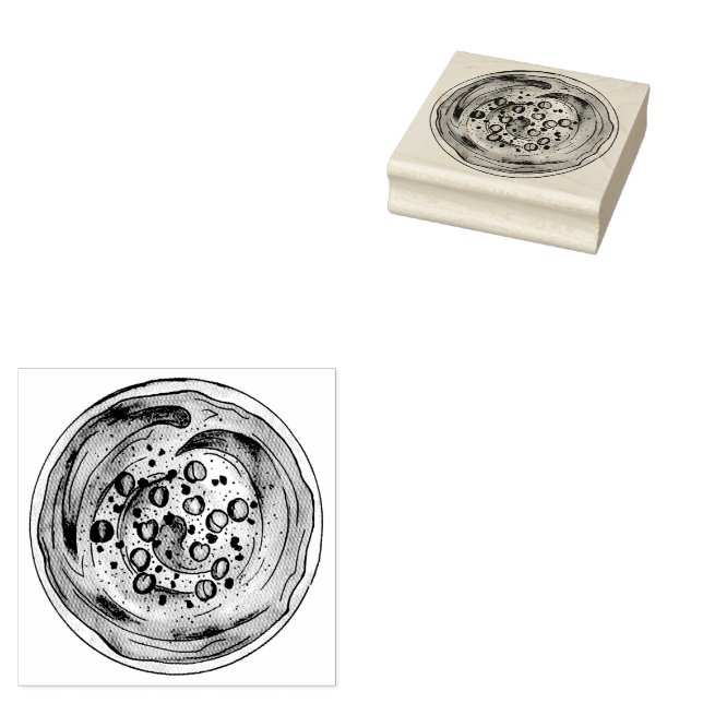 Sello De Caucho Hummus Houmous Alimentos mediterráneos de Oriente  (Sellado)