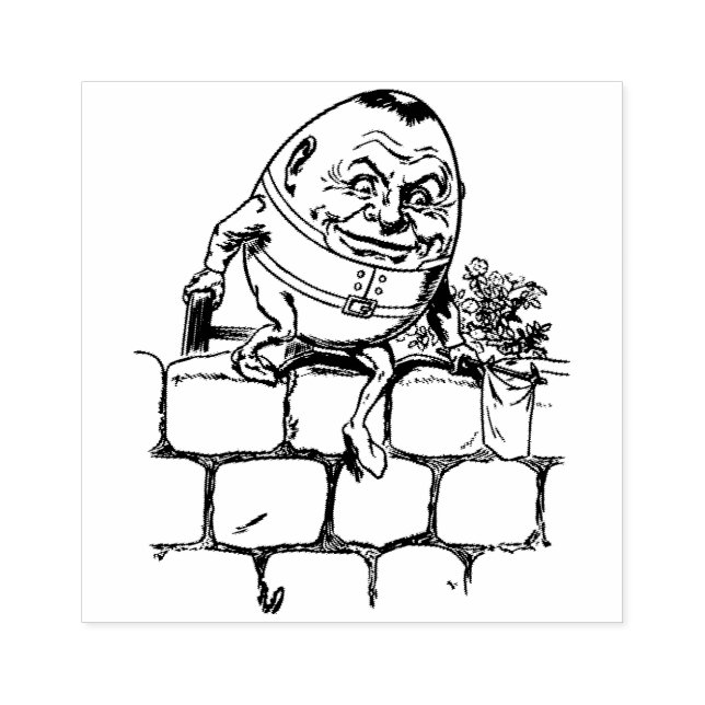Sello De Caucho Humpty Dumpty (Impresión)