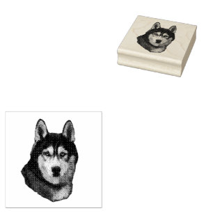 Sello De Caucho Husky Siberian