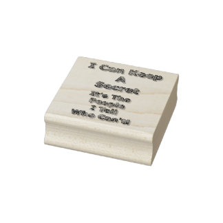 Sello De Caucho I Can Keep A Secret