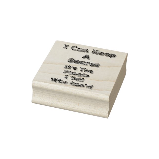 Sello De Caucho I Can Keep A Secret (Sello)