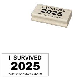 Sello De Caucho I Survived 2025