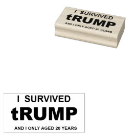 Sello De Caucho I Survived tRUMP