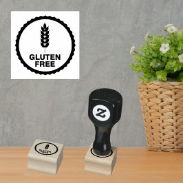 Sello De Caucho Identificación libre de gluten para los proveedore