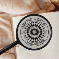 Ilusión óptica de la biblioteca del libro