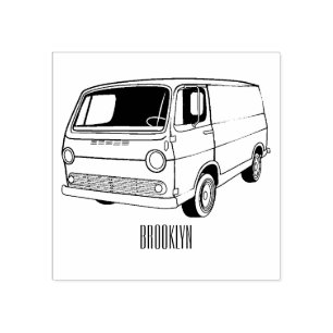 Sello De Caucho Ilustracion clásico van personalizado