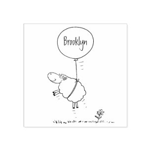 Sello De Caucho Ilustracion de humor de personalizado de globo de