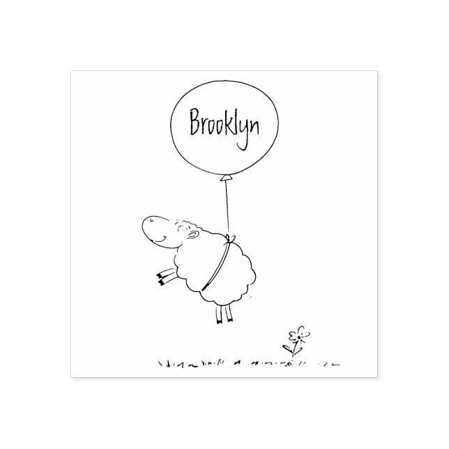 Sello De Caucho Ilustracion de humor de personalizado de globo de  (Impresión)