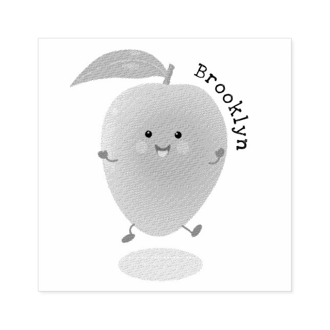 Sello De Caucho Ilustracion de personalizado amarillo de mango ale (Impresión)