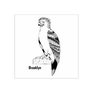 Sello De Caucho Ilustracion de personalizado de aves águilas de Fi
