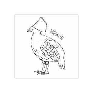 Sello De Caucho Ilustracion de personalizado de aves perdigianas e