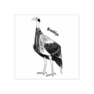 Sello De Caucho Ilustracion de personalizado de aves silvestres