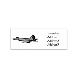 Sello De Caucho Ilustracion de personalizado de aviones de combate
