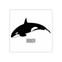 Ilustracion de personalizado de ballenas asesina