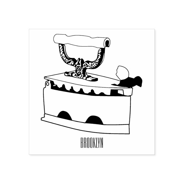 Sello De Caucho Ilustracion de personalizado de carbón vegetal (Impresión)