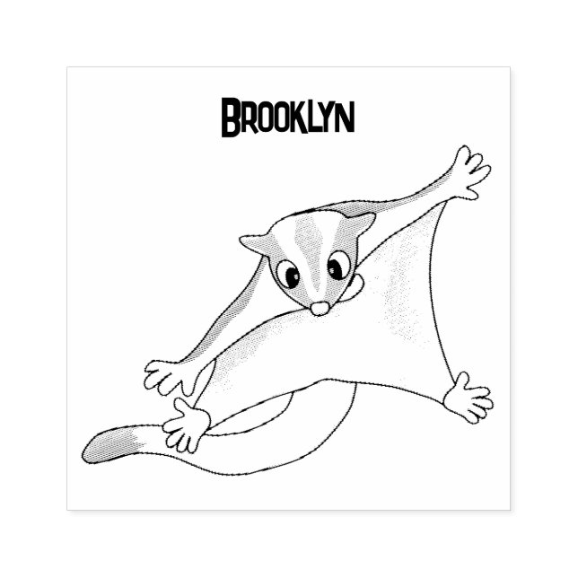 Sello De Caucho Ilustracion de personalizado de deslizador de azúc (Impresión)