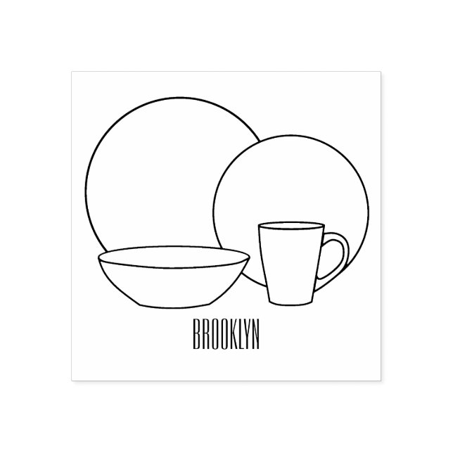 Sello De Caucho Ilustracion de personalizado de juego de mesa (Impresión)