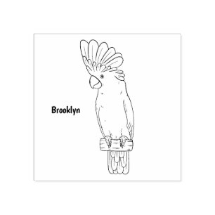 Sello De Caucho Ilustracion de personalizado de pájaro de paraguas