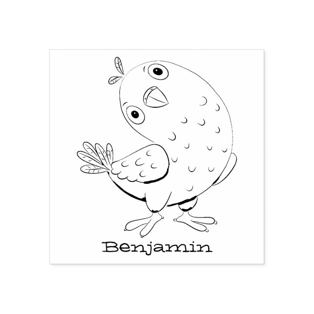 Sello De Caucho Ilustracion de personalizado de paracaídas verde l (Impresión)