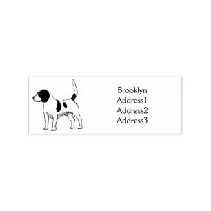 Sello De Caucho Ilustracion de personalizado de perro Beagle