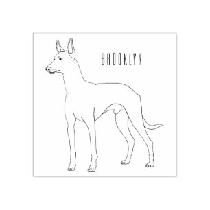 Sello De Caucho Ilustracion de personalizado de perro perrito