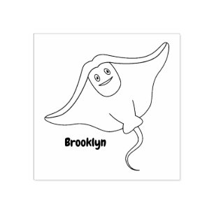 Sello De Caucho Ilustracion de personalizado de pescado de Stingra