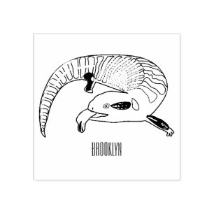 Sello De Caucho Ilustracion de personalizado de piel de tono azul