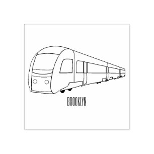 Sello De Caucho Ilustracion de personalizado de trenes eléctricos