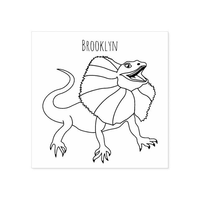 Sello De Caucho ilustracion de personalizado naranja (Impresión)