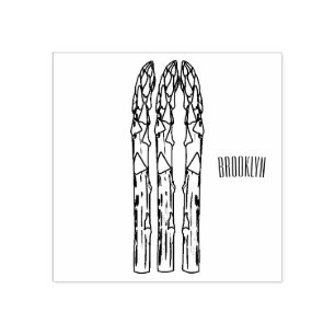 Sello De Caucho Ilustracion personalizado Asparagus